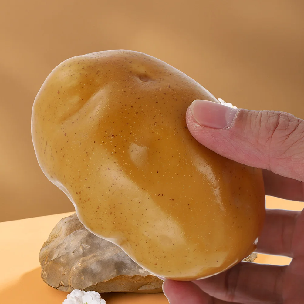 6 Pcs Simulation Potato Props Portable Adornment Models Fake Exquisite Vegetable Artificial Decorations Modeling Photo Food food model,food photography props,vegetable ornaments