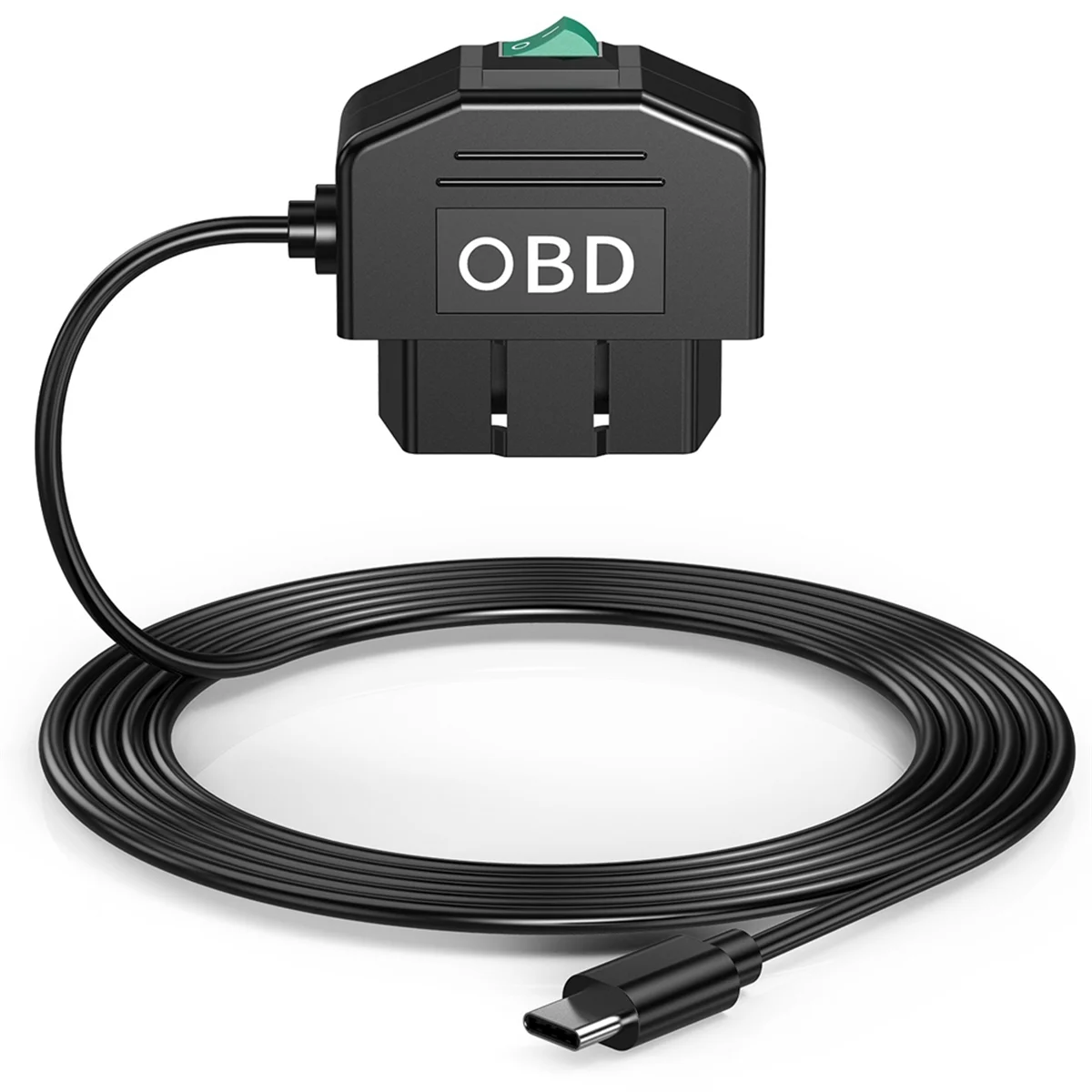 대시 캠 OBD 하드 와이어 키트, 대시 카메라 USB C 타입 하드 와이어 키트, 대시 캠용 OBD 전원 케이블 포함, 12-24V  5V/3A, 신제품