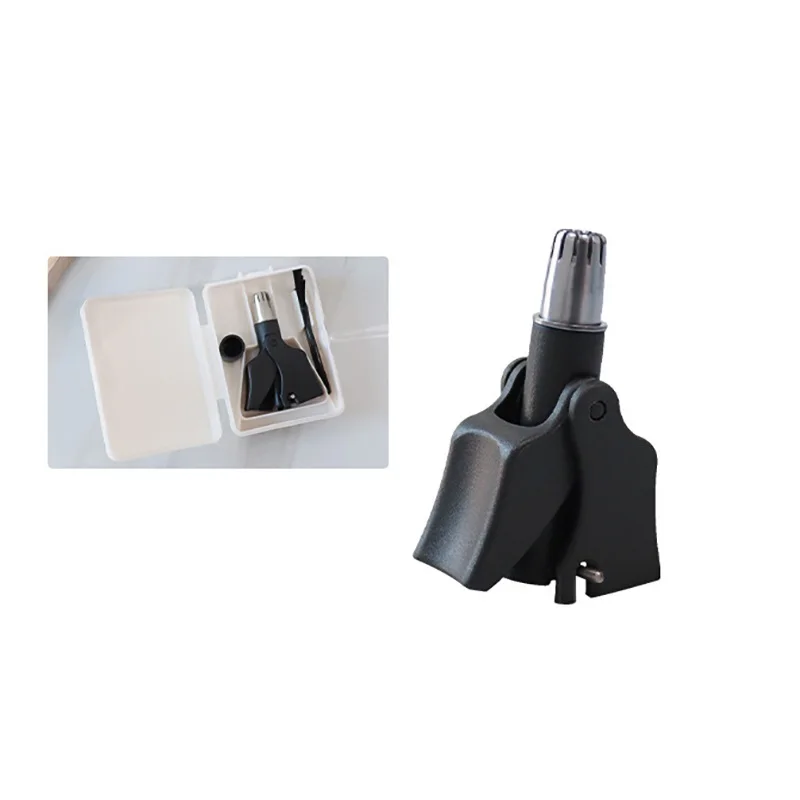 1*Nose Hair Trimmer For Men Ear Cleaner Stainless Steel Manual Mechanical Shaving Razor Washable High Quality Hair Removal Tools