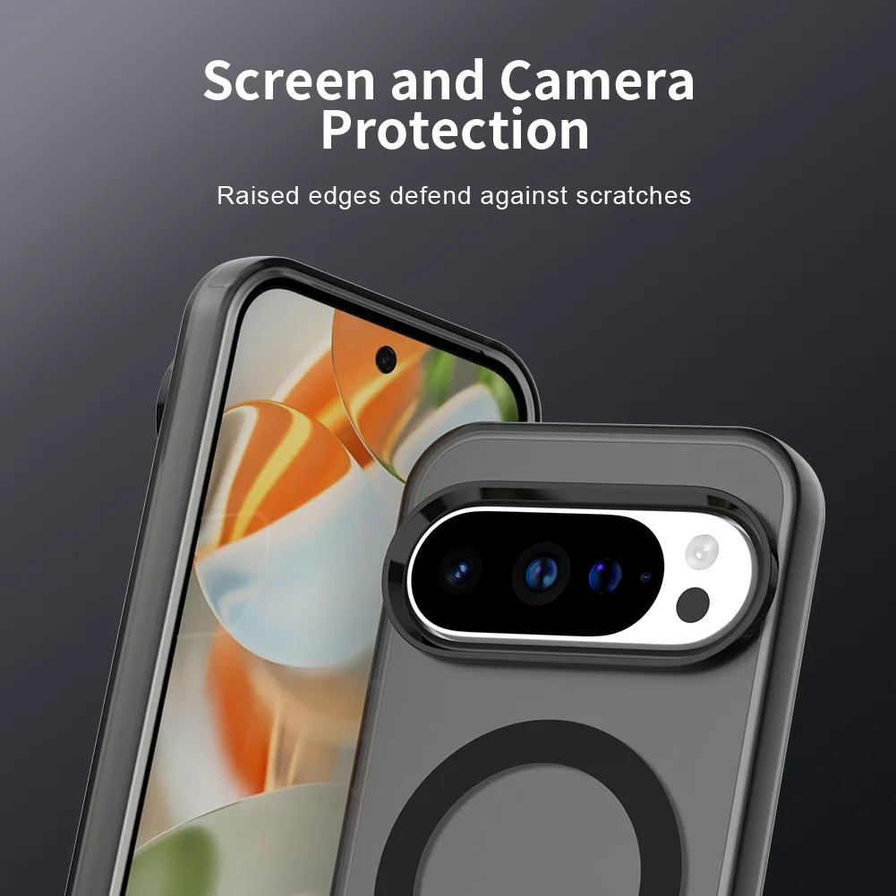 Magnetic Wireless Charging Case with Candy Colors and Transparent Back Shell