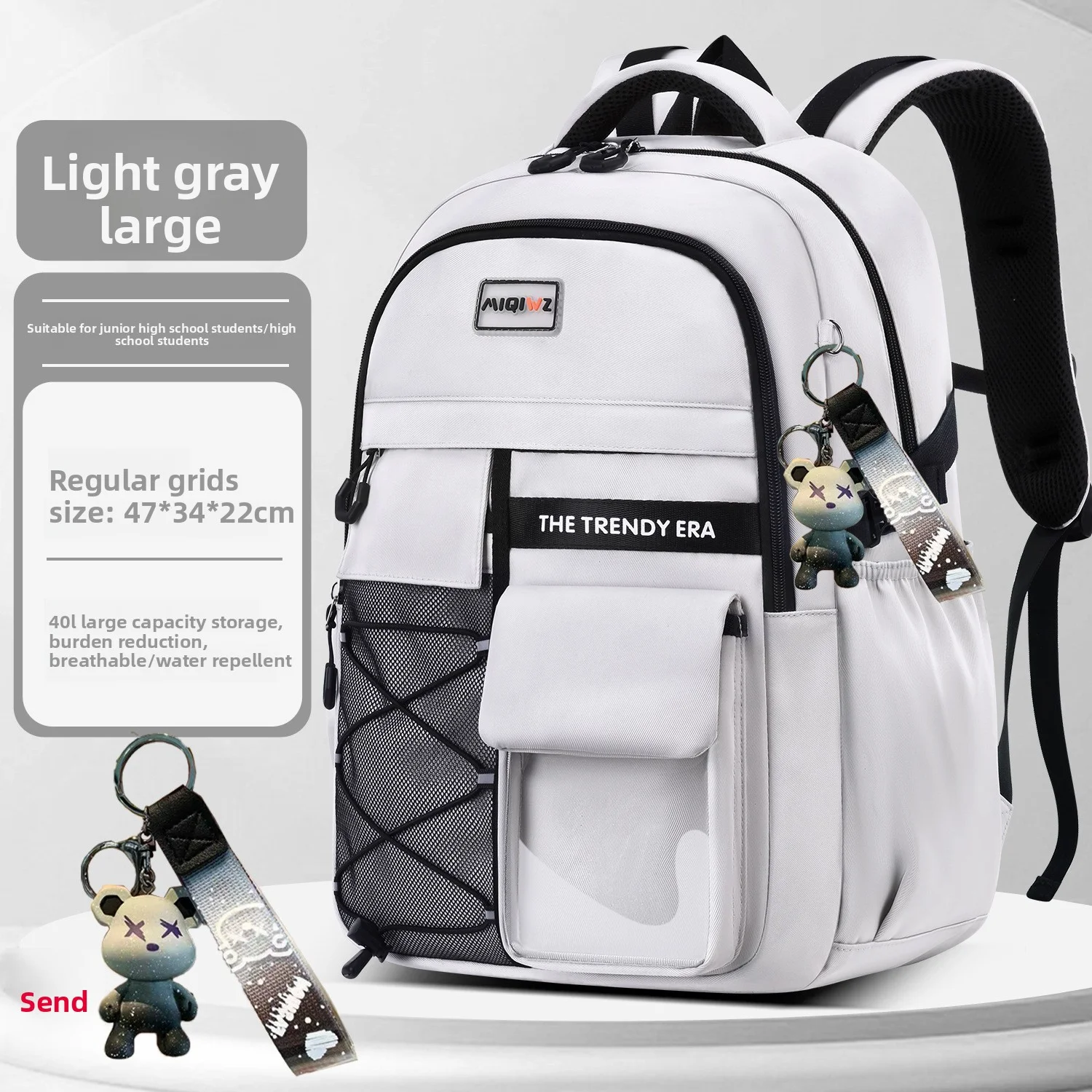 حقيبة ظهر بلون سادة خفيفة الوزن أكسفورد حقيبة ظهر...