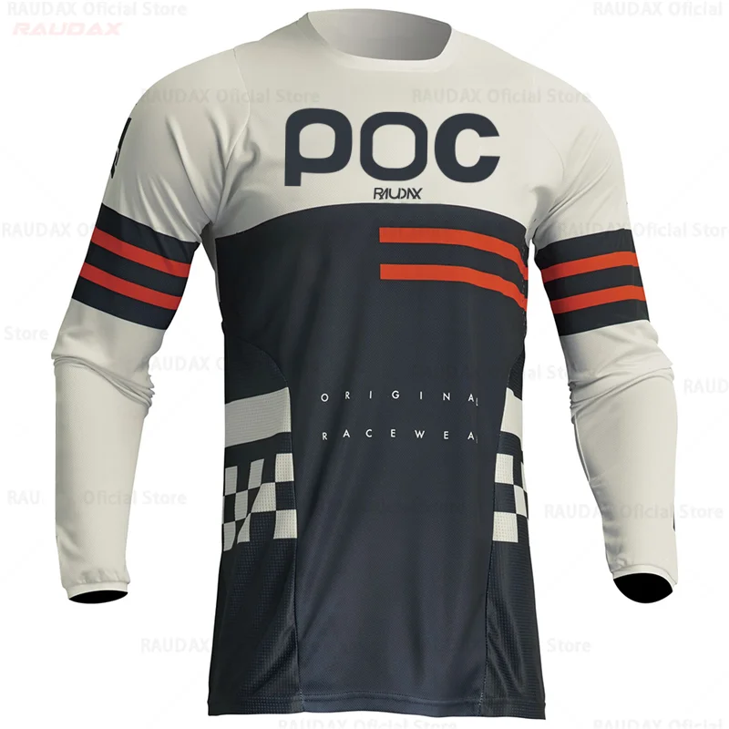 thumbnail image 1 of RAUDAX POC 2023 Camiseta de ciclismo y motocross para hombre, ropa para descenso de montaña, DH, MX, para motociclismo, para niño, camisetas de MTB, 1 of 4