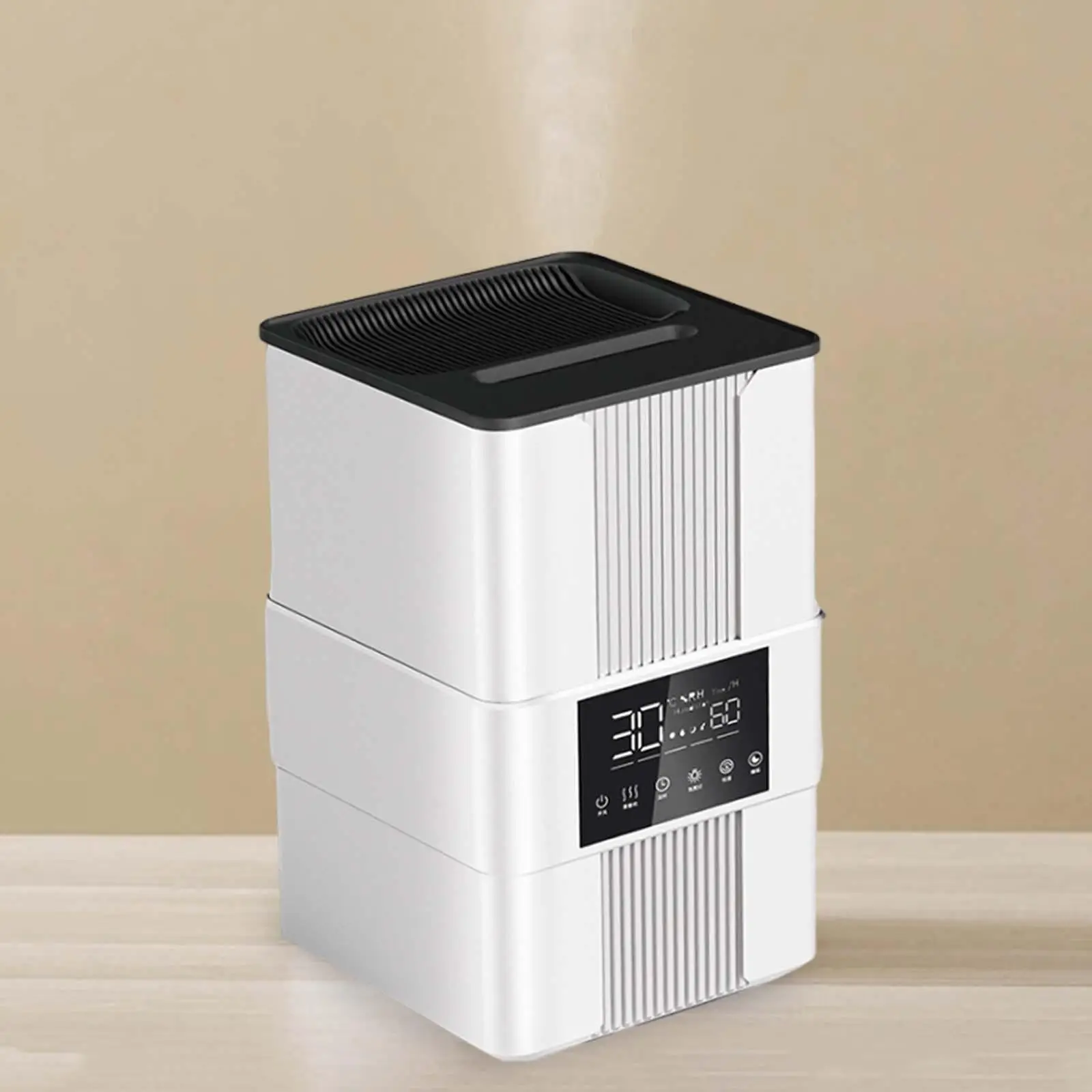 

Flame Humidifier 3.5L Air Purifier Water Shortage Protection Essential Oil Diffuser for SPA Office Decor Study Home Room Desktop