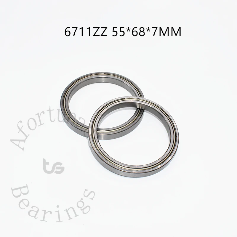 

Bearing 1pcs Metal Sealed 6711ZZ 55*68*7(mm) chrome steel High speed Mechanical equipment parts