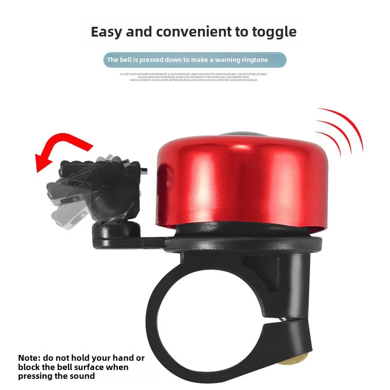 Mountain bike bell aluminum alloy loud safety alarm for cycling