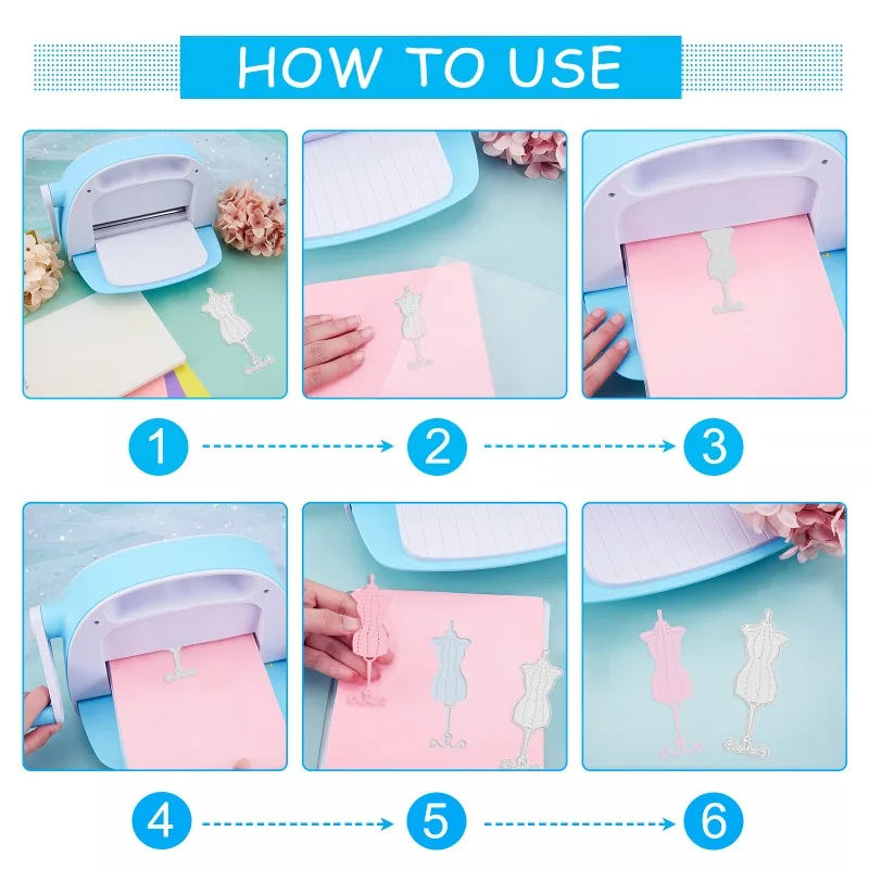 DIY 스크랩북 축제 생일 웨딩 카드 만들기 앨범, 금속 절단 다이 천, 행어 다이 컷, 재봉틀 1 개
