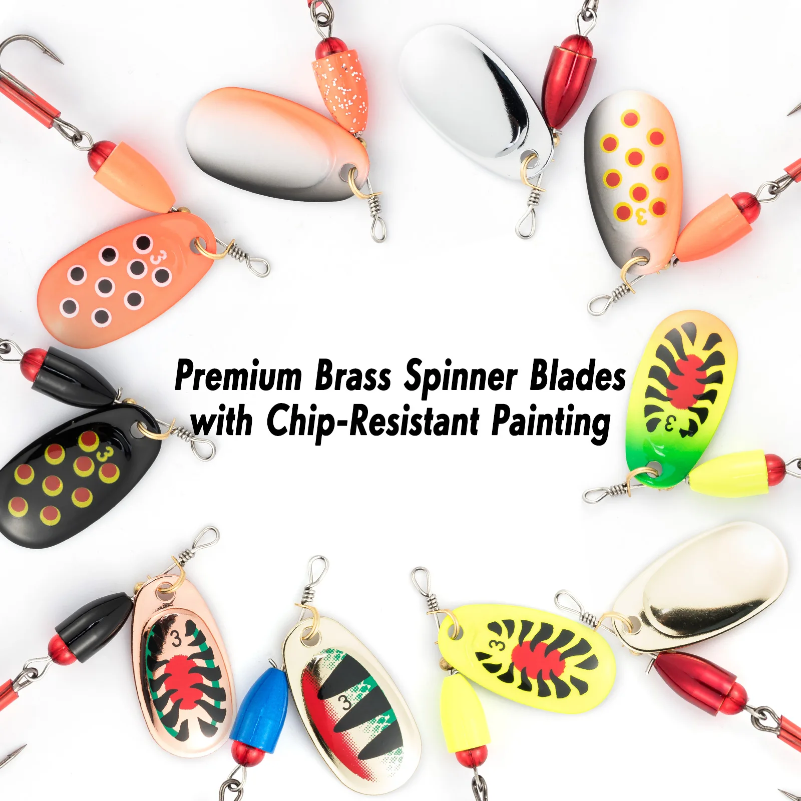 HENGJIA 1 Set (10 Pezzi/scatola) Esca Da Pesca In Metallo In - Foto 5