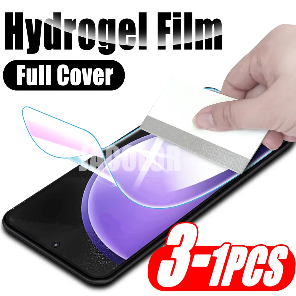 1-3 PCS Pellicola Gel Per Samsung Galaxy S23 Fe S23 Ultra S22 + S21 Plus S20 5G Schermo Idrogel Pellicola Morbida S23Fe S 23 Pellicola Morbida di Sicurezza