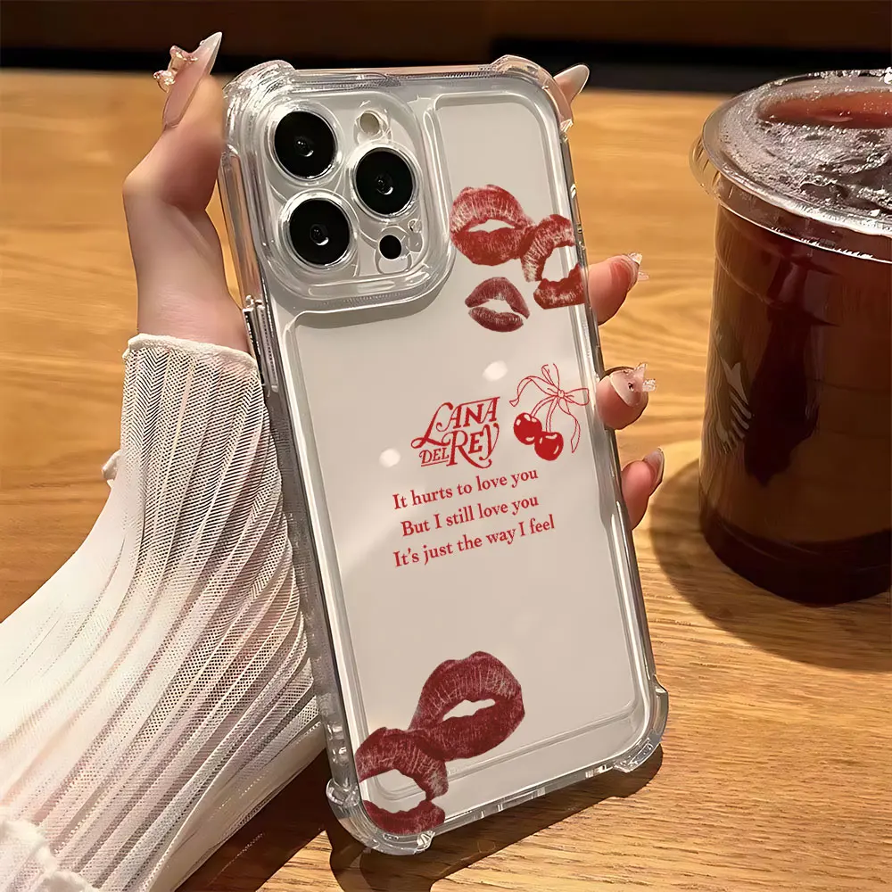 Lana Del Rey Anti-Fall Clear Phone Case