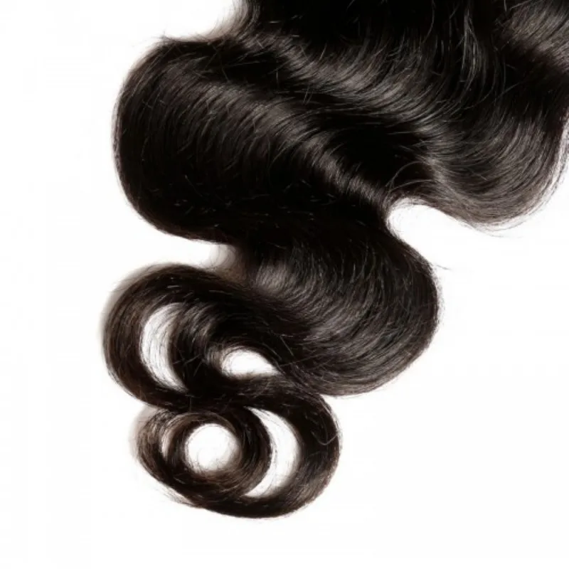 4x4 5x5 Body Wave Human Hair Lace Closure Brazilian Virgin Hair 150% Density Transparent Swiss Lace Full End Natural Color