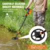 VEVOR Metal Detector for Kids 6Inch 25''-37'' Adjustable Length IP68 Waterproof Search Coil with LCD Display for Detecting Gold 5