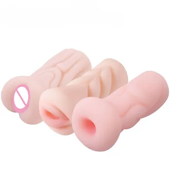 Portable Masturbator Cup Realistic Tight Vagina Artificial Vagina Real Pussy Machine Sex Toys for Men Male Masturbation Soft Gel 3