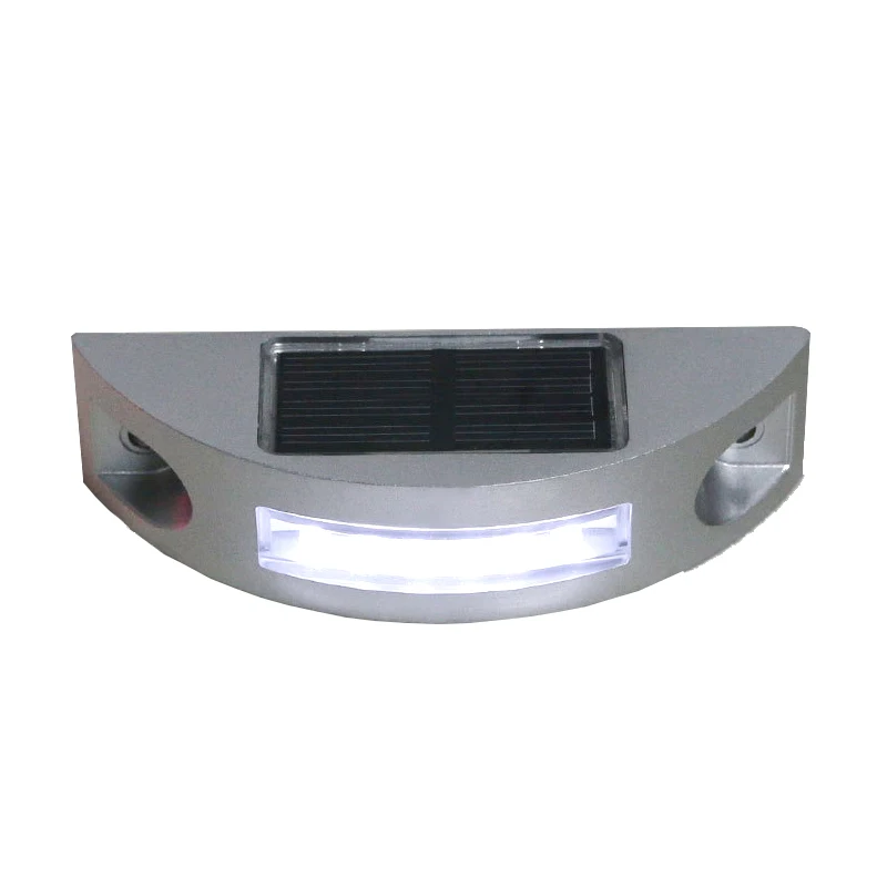 Half Moon Waterproof LED Solar Powered Road Stud Light for Decks, Docks, Boats, Driveways,Stairways, Pavements
