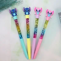 Gel Pens 0.5mm Black 12/24pcs Disney Neutral Pen Cartoon Stitch Students Writing Offices Stationery School Supplies Wholesale 2