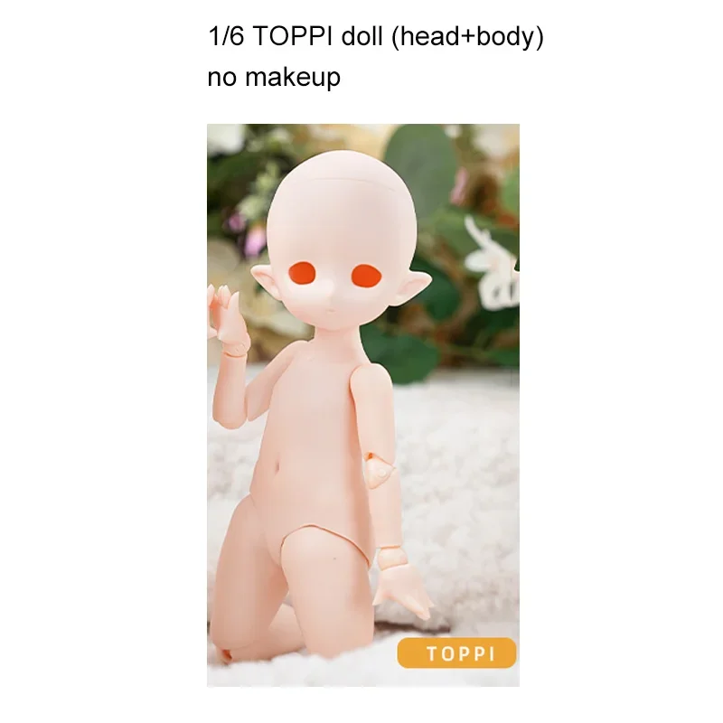 Imomodoll-女の子のための化粧品なしの人形,白い肌のタン人形