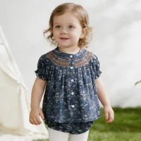 Collection Boutique Eden AS 2026SS : Robes et Jupes Fleuries Smockées pour Filles, Chemises Blanches et Shorts Bleu Marine pour Garçons 3