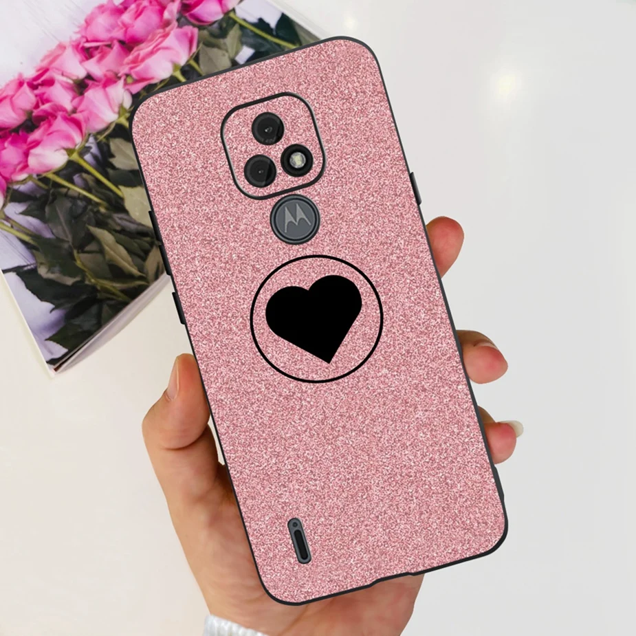 Stylish Painted Soft Silicone Phone Case for Motorola Moto E7 Series