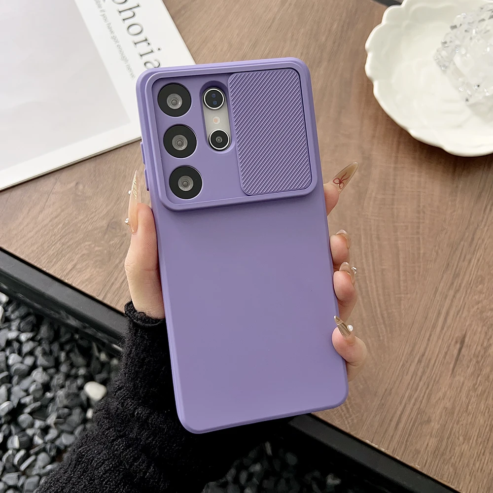 Matte Soft Case with Slide Camera Lens Protection