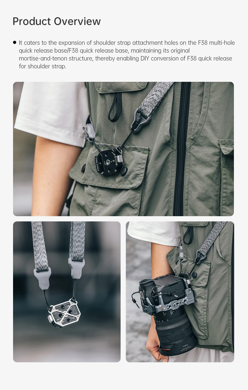 Description Picture 3 of itemFALCAM F38 Quick Release Shoulder Strap Base Attachment Camera Strap Mount Frame F38B4405