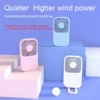 Compact Mini Fan Rechargeable Stand Small Pocket Fan with Three Wind Speeds Powerful Range Long-lasting Fan 1