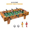 Football Table Mini Football Table Game Footballs Score Keepers Wood Soccer Table Top for Kids Family Night Parties Game Rooms 3