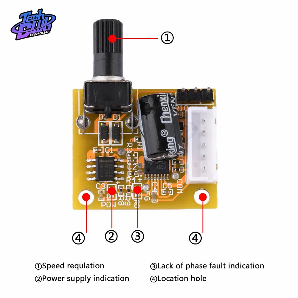 Dc5V-12V 15W Bldc Motor Controller Speed Motor Trifase No Hall Dc Brushless Motor Controller Regolatore Regolatore Alimentatore