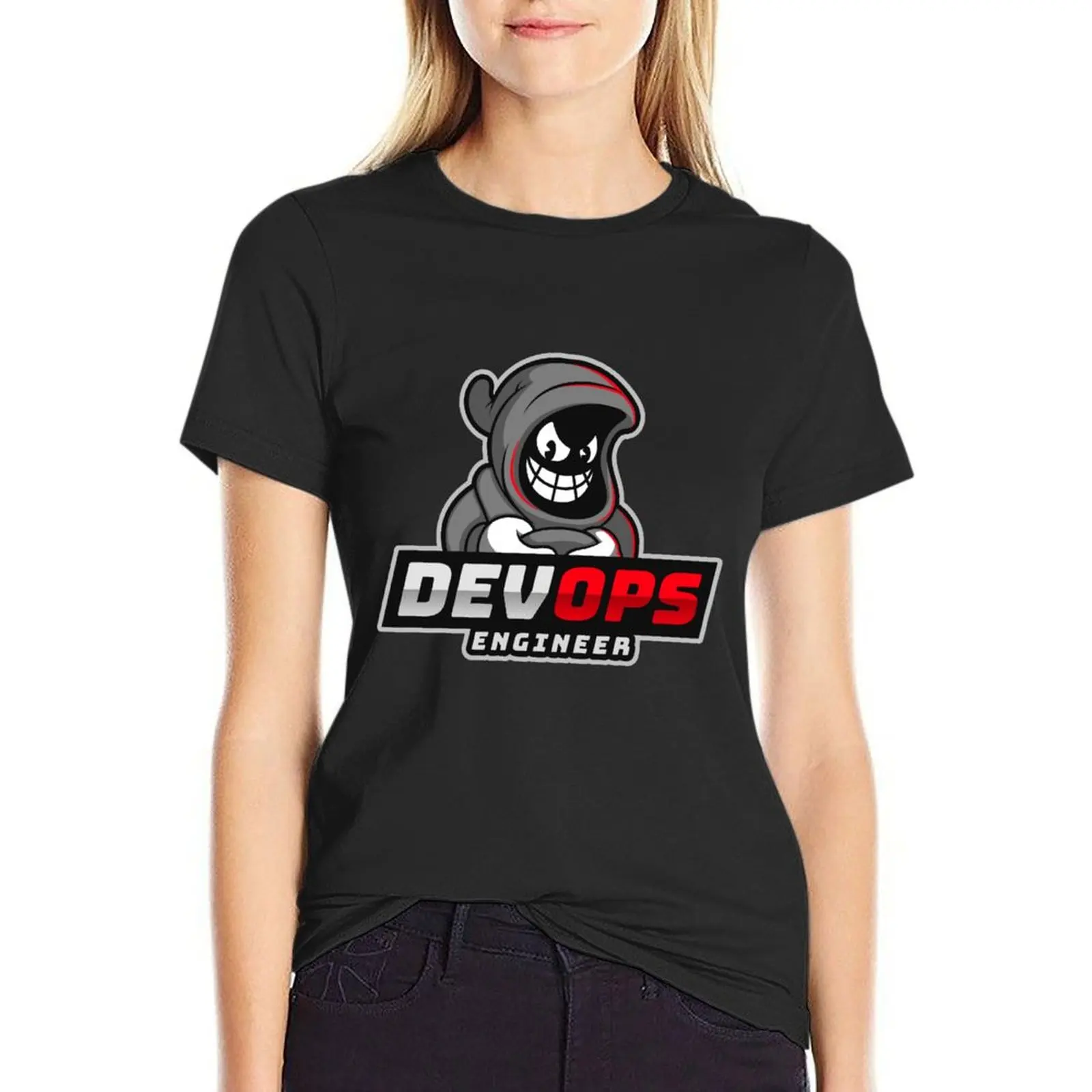 DevOps Engineer T-Shirt summer top shirts graphic tees oversized tops for Women