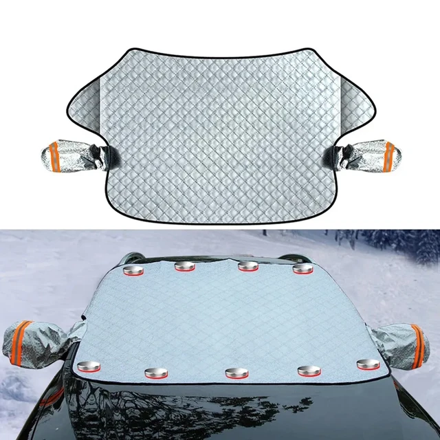 4 Layers Magnetic Car Windscreen Cover Winter Frost Snow Protector Sunshade