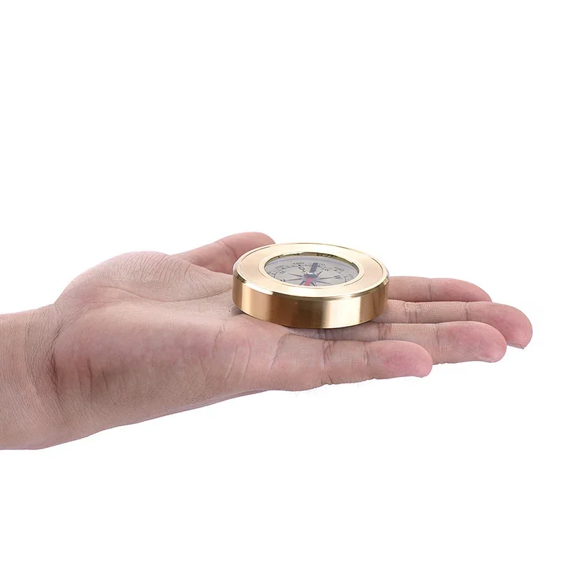 Mini Camping Marching Lensatic Compass Magnifier Gold Wild Survival Navigation Noctilucent mini compass,navigation compass,survival compass