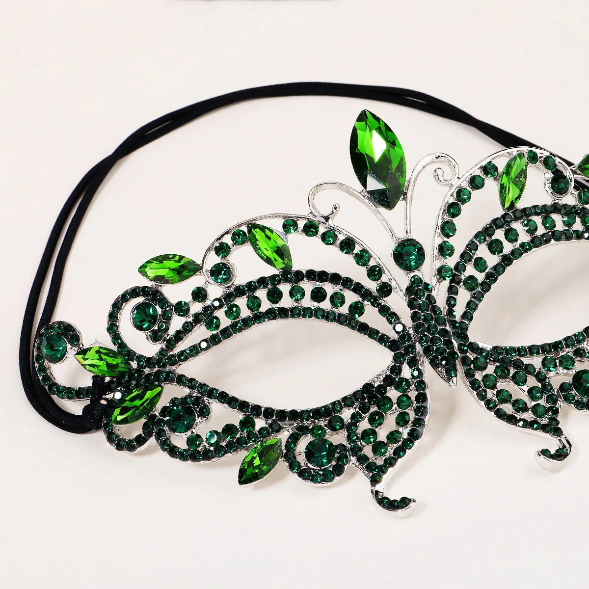 Luxuriöse Schmetterlingsmaske für Frauen, funkelnde Strass-Maskerade, Party-Maske, Schmuck, Accessoires, Halloween-Kostüm, Kopfschmuck – Detail 7