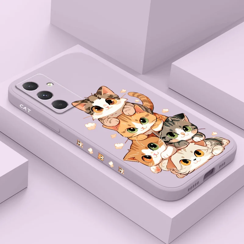Adorable Soft Cat Design Phone Case