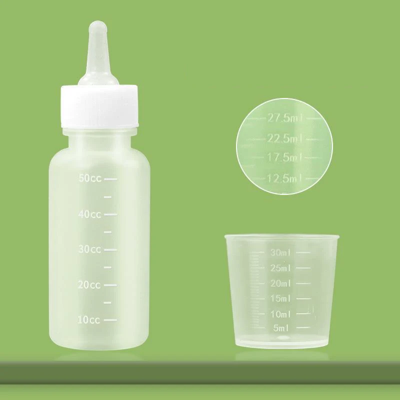 Newborn Pet Feeding Bottles Kits, Kitten Puppy Feeding Pacifier for Milk, Small Animals Nipples, Pet Nursing Bottle Kits