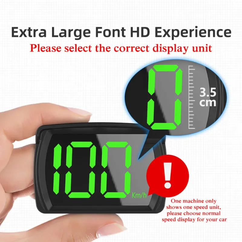 Universal Car HUD Head Up Display GPS Hud Digital Speedometer Big Font Speed Meter KMH for All Car Truck Plug and Play Auto Part 3