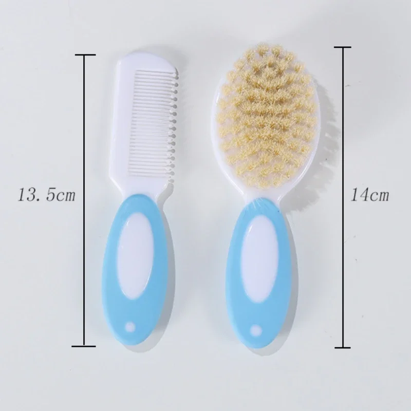 Hair Brush Comb Hair Comb Hair Comb Set Newborn Baby Natural Wooden Boys Girls Soft Wool Hair Brush Head Comb Infant Head Massager Portable Bath Brush Comb for Kids