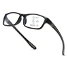 Square Frame Multifocal Reading Glasses Men Women Near and Far Progressive Eyeglasses Vintage Blue Light Blocking Presbyopia 4