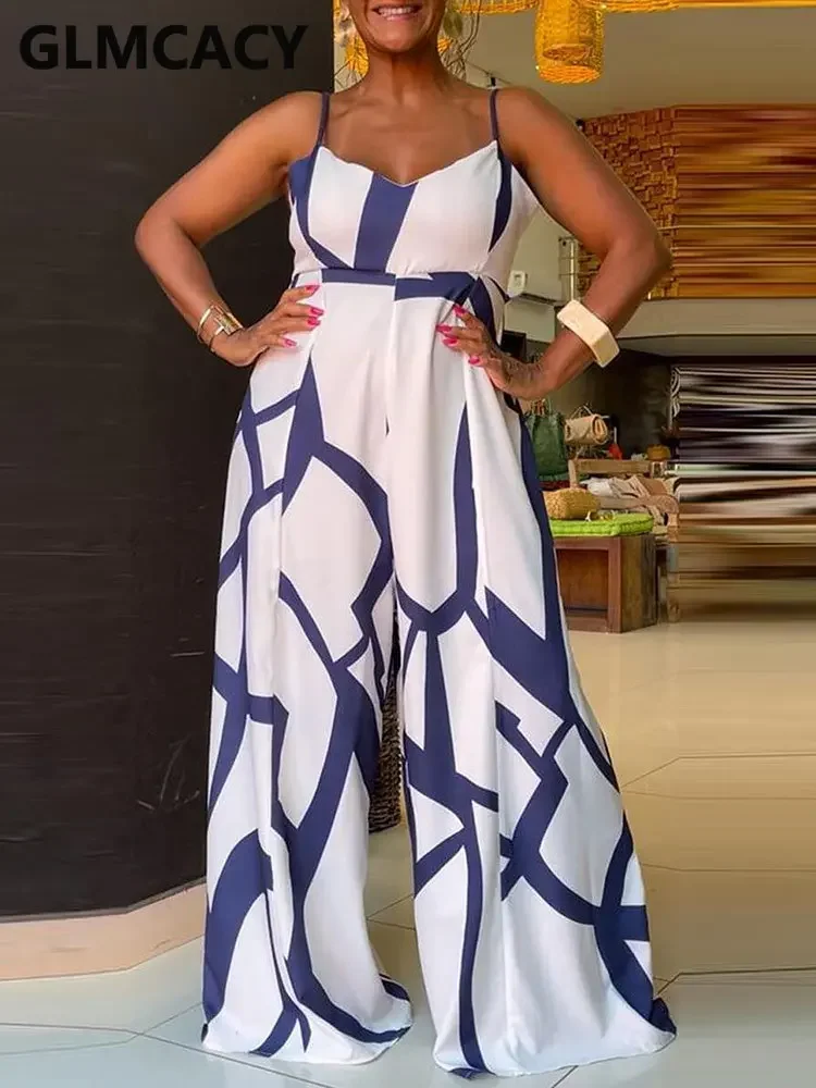 

Women Spaghetti Strap Casual Loose Jumpsuits