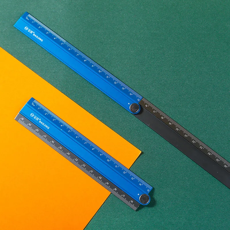30cm/12-inch Anodized Aluminum Folding Ruler - Precision Scale ...
