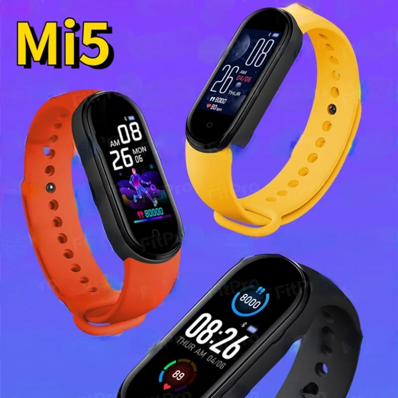 M5 Smart Bracelet Watch Bluetooth Smart Bracelet Stepping Heart Rate
