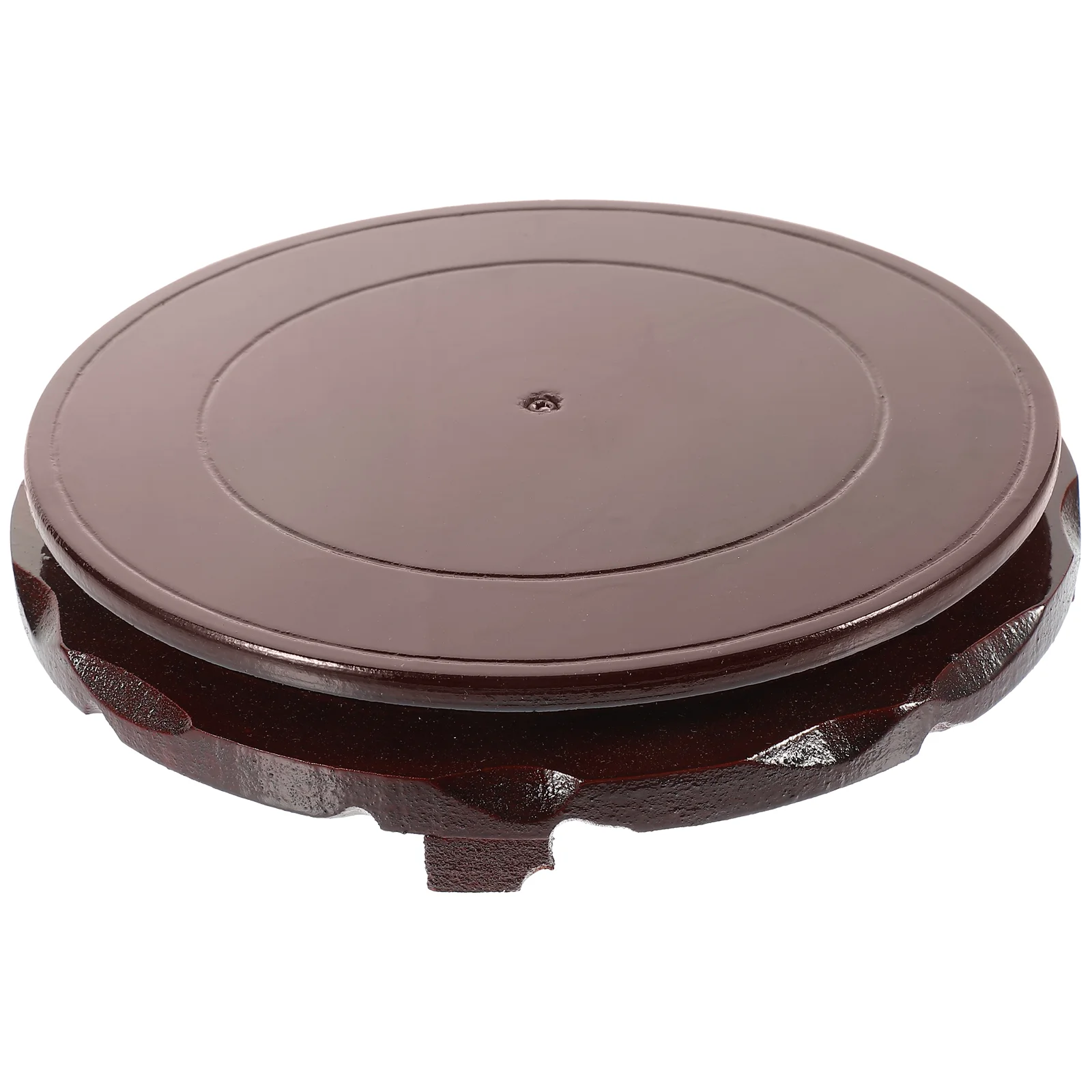 

Table Decor Office Desk Decorations Wooden Rotating Tray Display Shelf Pedestal Stand Plant Trays for Indoor Rack Vases Home