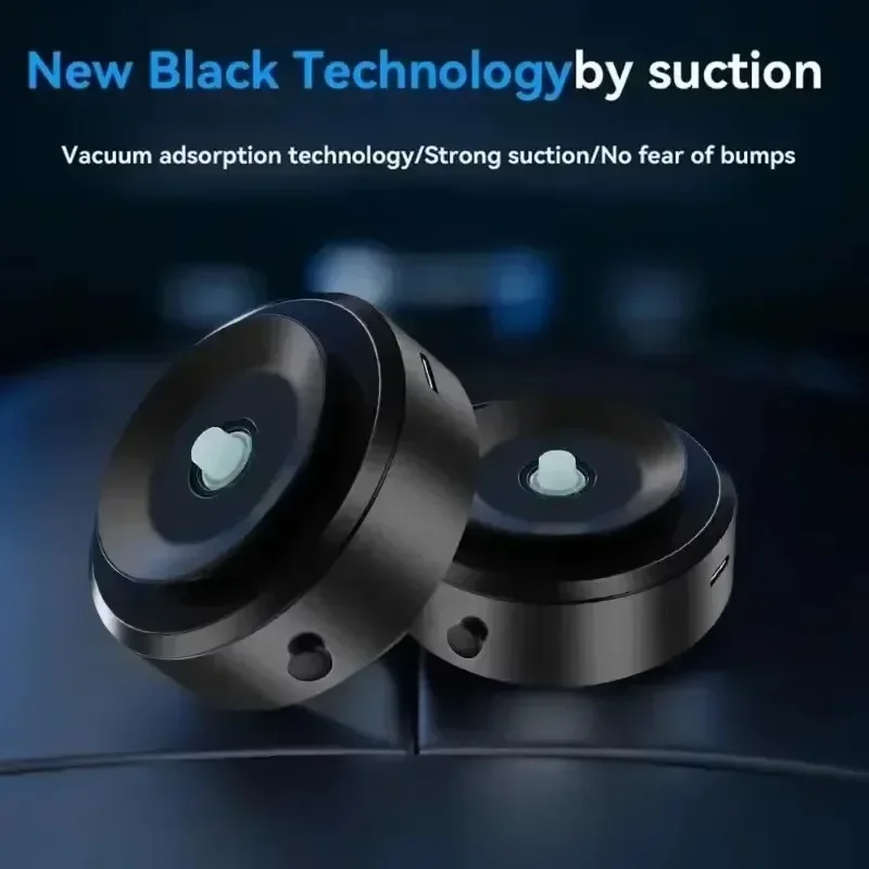 Adjustable 360&deg; Magnetic Car Phone Holder Vacuum Adsorption Navigation Display Screen Install GPS Stand for iPhone 16-12 Samsung