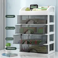 Multi-layer Desktop Drawer Case Jewelry Container Lipstick Holder Plastic Makeup Organizer Box Large Cosmetic Storage Boxes 2