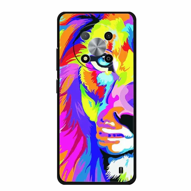 Luxury Soft Silicone TPU Phone Cover with Cartoon Floral Design - Protective Case