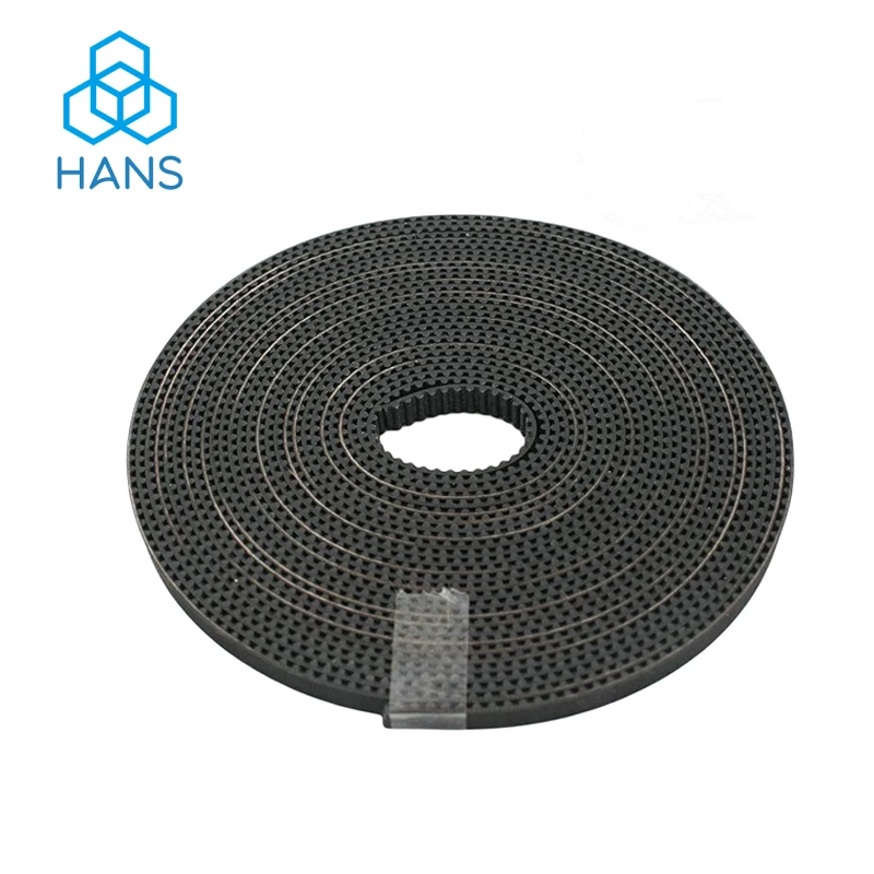 

1M/2M/5M/10M Length 6MM/10MM Width 2MM Pitch PU Steel Core Rubber Fiberglass Timing Belt GT2 Belt Black Color Open Timing Belt