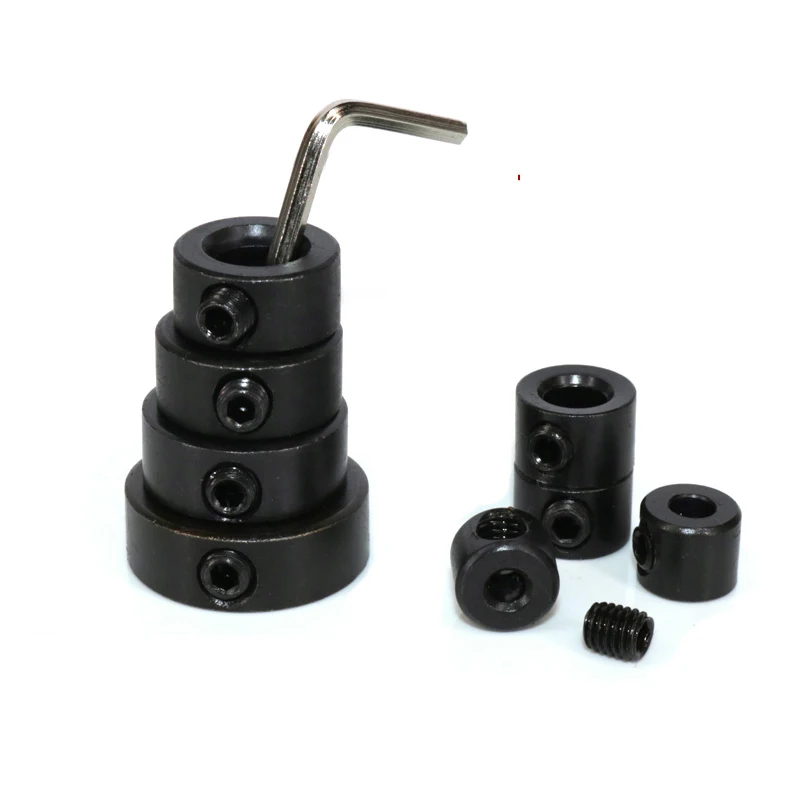 2PCs 3/4/5/6/7/8/9/9.5/10/12/16mm Drill Bit Carbon Steel Shaft Lock Slot Sleeve Clamp Bushing Limit Ring Locator