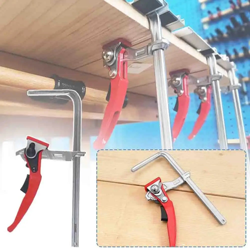 

2PC Alloy Steel Upgrade Quick Ratchet Track Saw Guide Rail Clamp MFT Clamp For MFT Table And Guide Rail System Woodworking U6C3