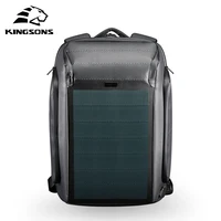 Kingsons Men Beam Backpack Solar Panel +USB Charging Anti-theft/Waterproof/ 15.6 inch Laptop Backpack Male 1