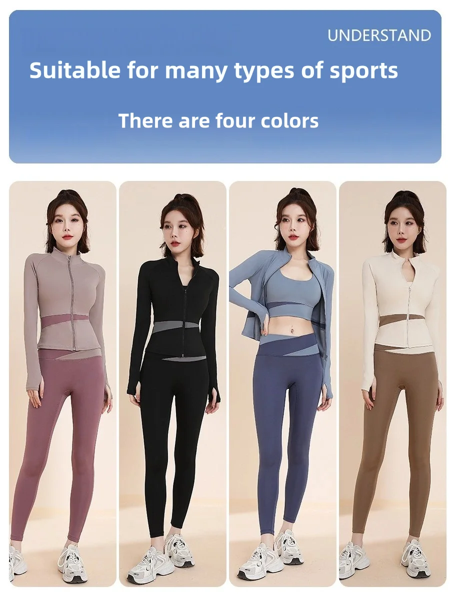Premium Seamless High Impact Yoga Set 2-3 Piece Workout Outfit - Gym Leggings Sports Bra Top Fitness Set S-2XL 4
