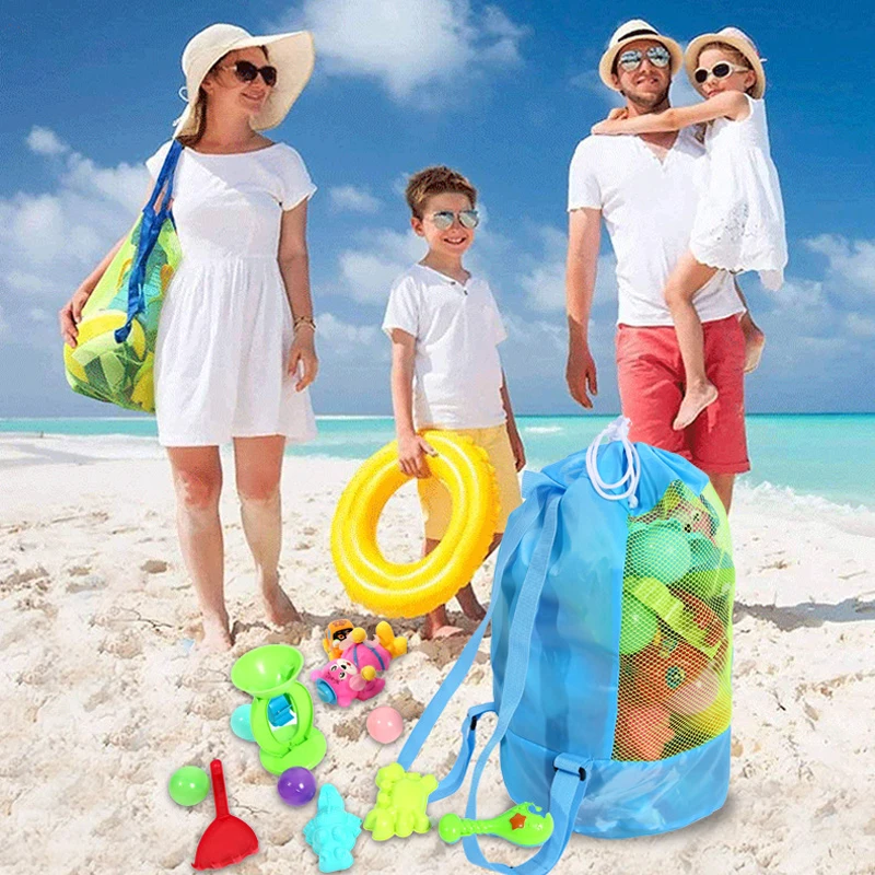 Pliable Sac Rangement pour Jouets Plage, Organisateur de Jouets Filet pour  Bébé Enfant