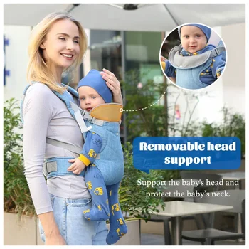 Advanced 4-in-1 Baby Carrier Strap Multifunctional Convertible And Washable Ergonomic Lumbar Stool Baby Carrier Strap 1