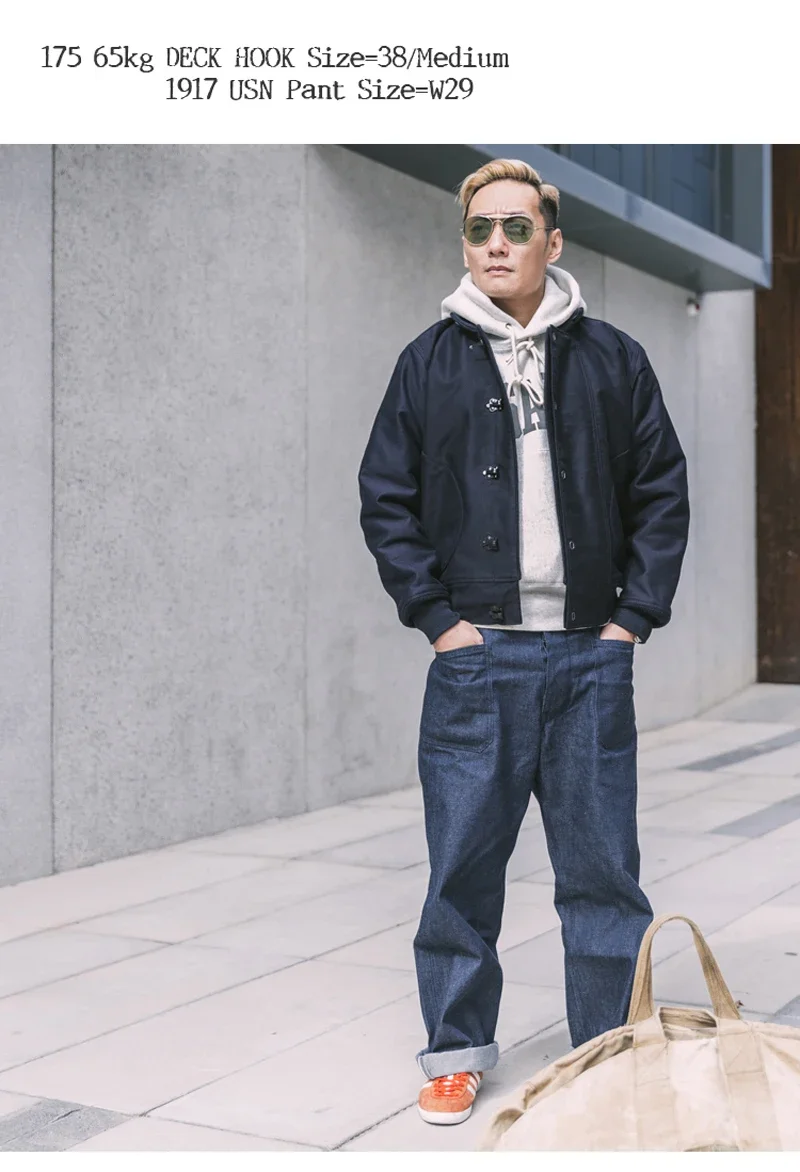 ジャケット・アウター New Manual DECK HOOK JACKET 1940s WWII US Navy Deck Hook Jacket | Bronson – Bronson Mfg. Co.